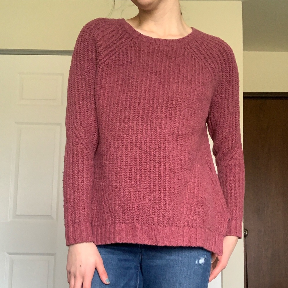 Rustic pink sweater